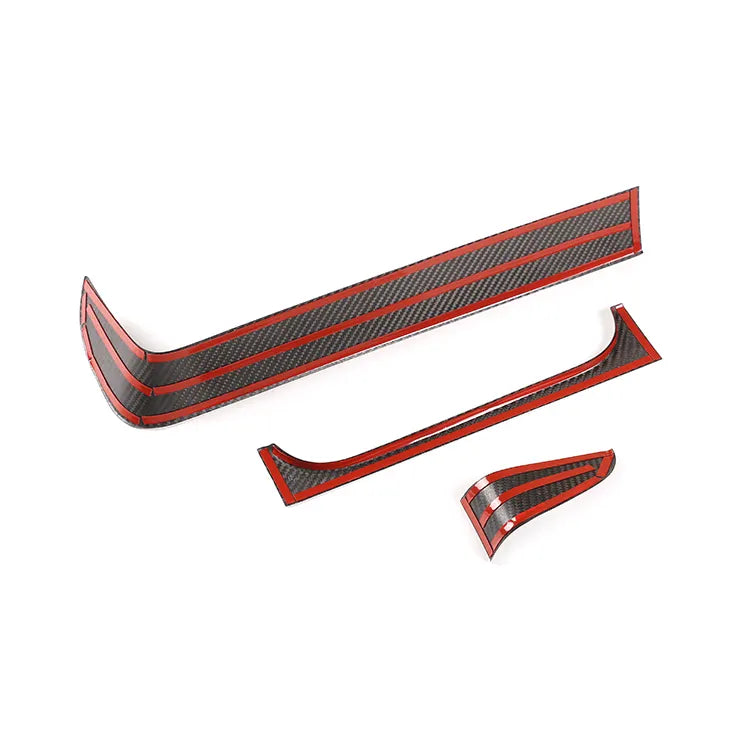 Carbon Fiber Interior Dashboard Display Screen Frame Trim - Mercedes-Benz G-Class 2019-2023 W463 G63 G350 G500