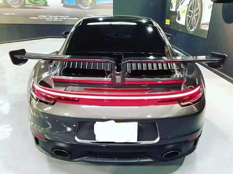 Carbon Fiber T Style Rear Spoiler Wing - Porsche 911 992 Carrera