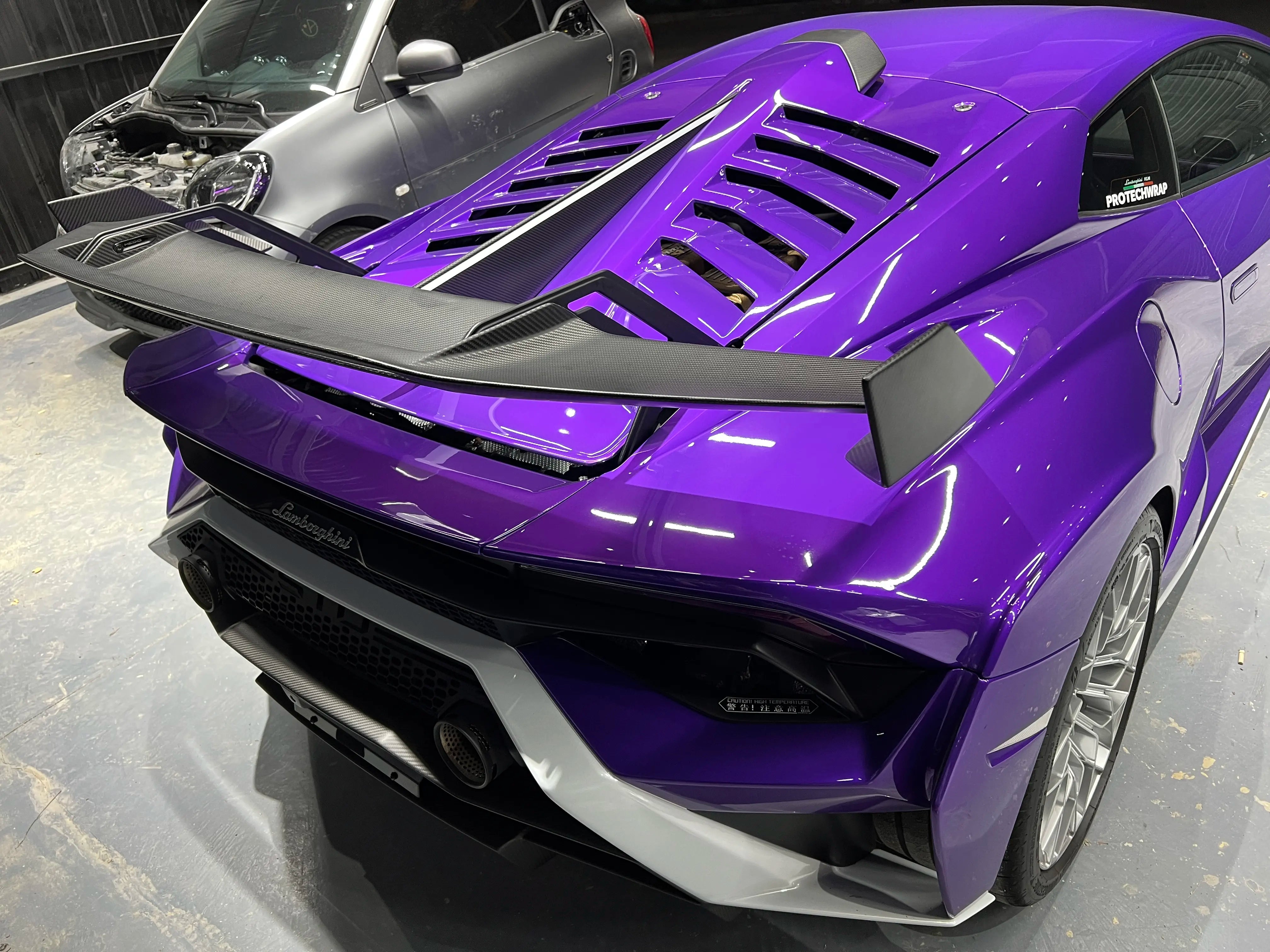 Dry Carbon Fiber Car Replacement Rear Spoiler Wing - Lamborghini Huracan STO