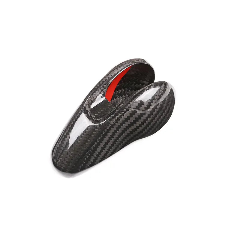 Carbon Fiber Gear Shift Knob Cover - Porsche Macan Cayman Panamera 718 911 Boxster