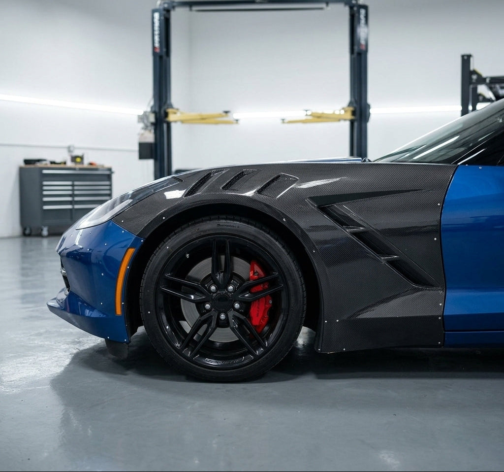Carbon Fiber Vented Fenders - Chevrolet Corvette C7 Stingray Z06
