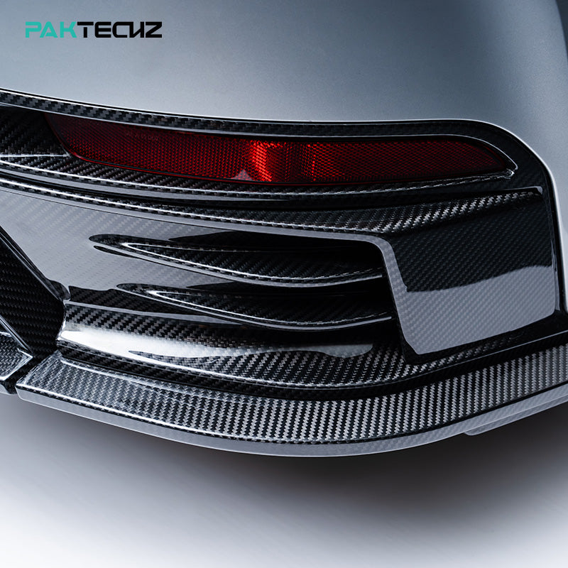Paktechz Dry Carbon Fiber Upper Rear Diffuser for Porsche 911 992.2 Carrera S