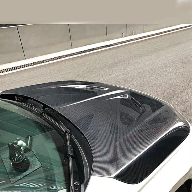 Carbon Fiber Front Engine Bonnet Vented Hood V1 - Honda Civic 11th Gen 2022-2024