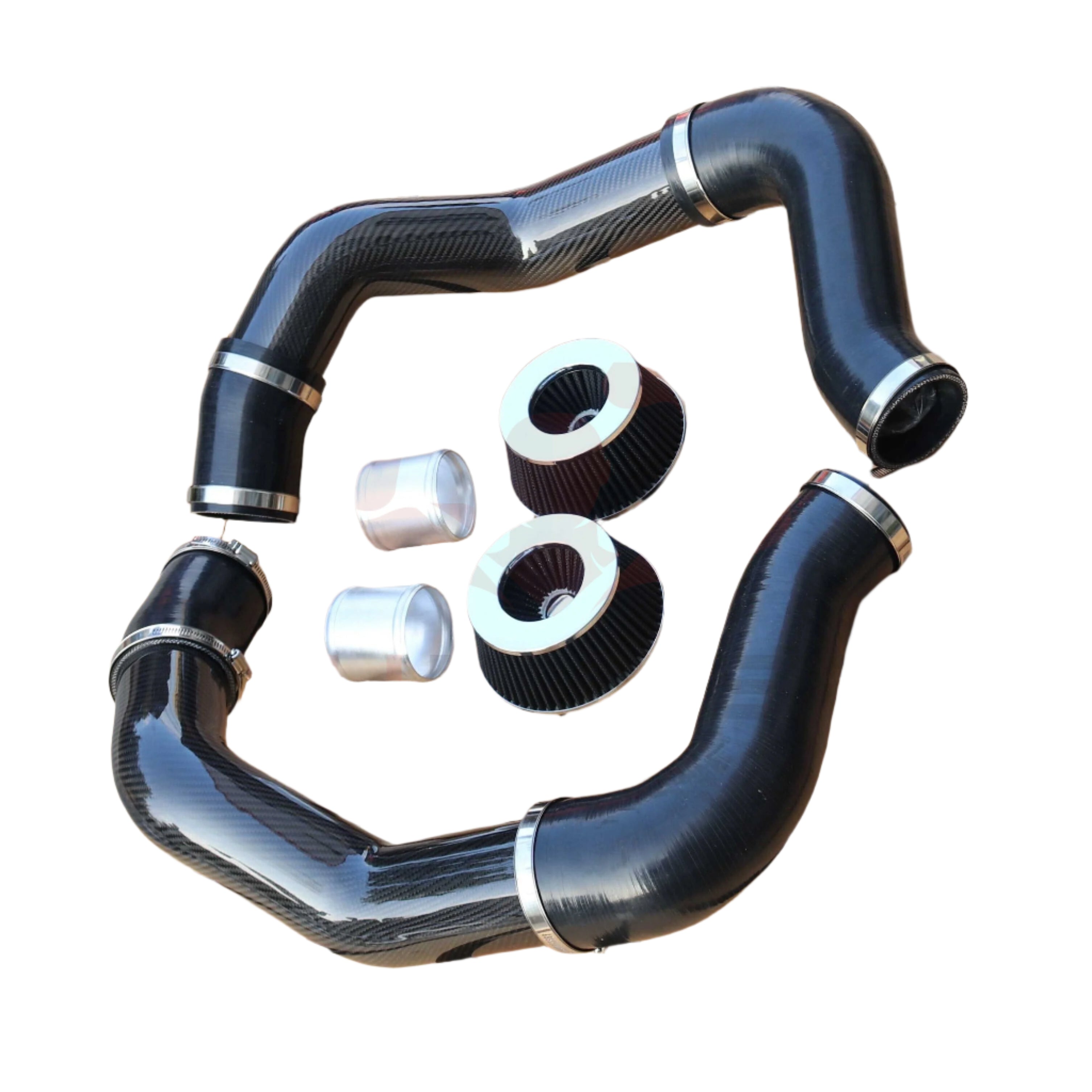 Dry Carbon Fiber Front Mount Intake Kit System - Bmw S63R 2020+ M8 M5 ( F90 / F91 / F92 / F93 )