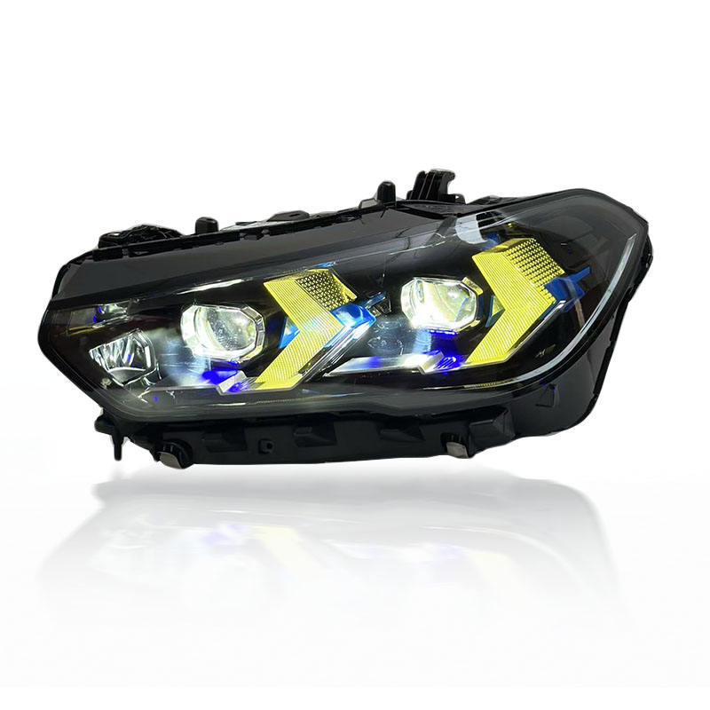 LED Headlight LCI style Dual Color Yellow White DRL Upgrade Replacement - BMW X5 G05