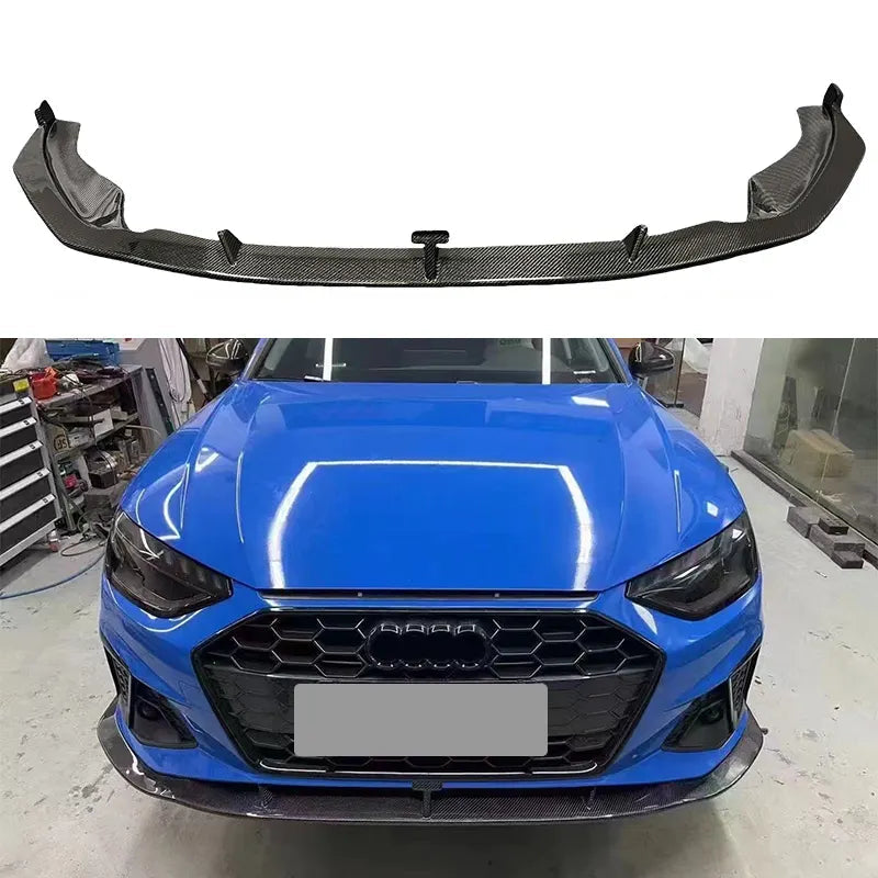Carbon Fiber KB Style Front Spliiter Lip - Audi A4 S4 B9.5