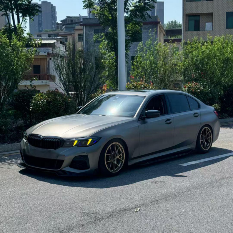 LED Laser Snake Eyes Yellow & White DRL Headlight Set Upgrade - BMW 3 Series G20 G28