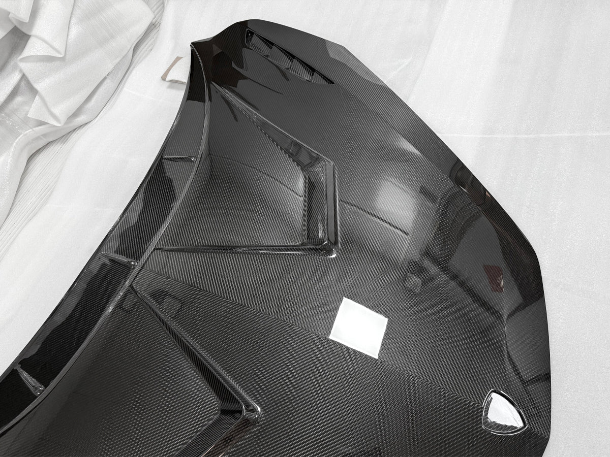Carbon Fiber Dk Style Front Hood Bonnet Cover - Lamborghini Revuelto