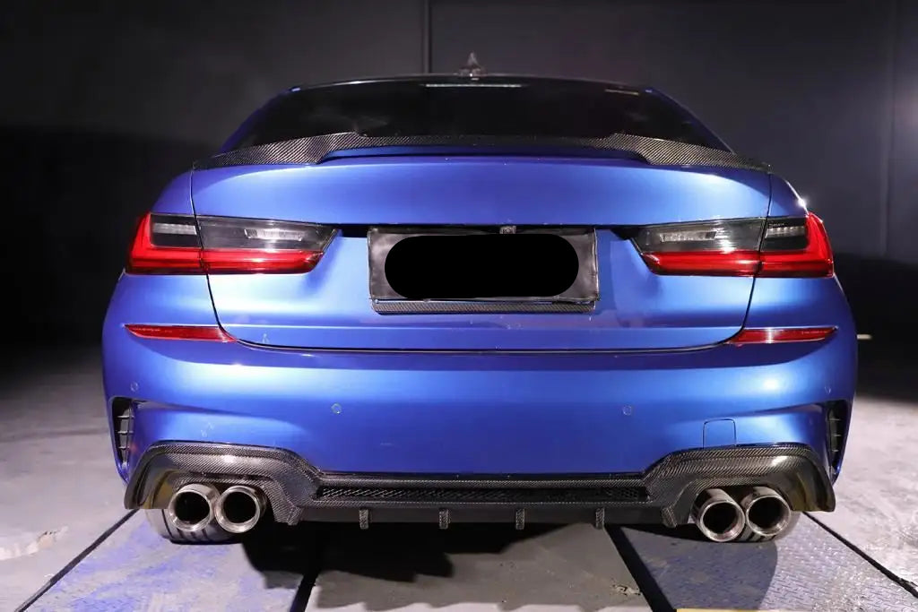 Carbon Fiber Rear diffuser V3 - BMW G20 3 Series M Sport prelci