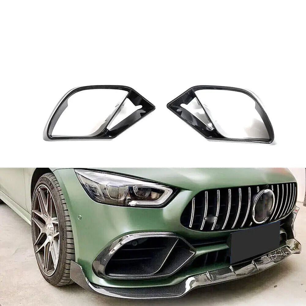 Carbon Fiber Front Bumper Fog Lamp Vents - Mercedes Benz AMG GT 53 GT 43 4-Door Coupe 2019-2022