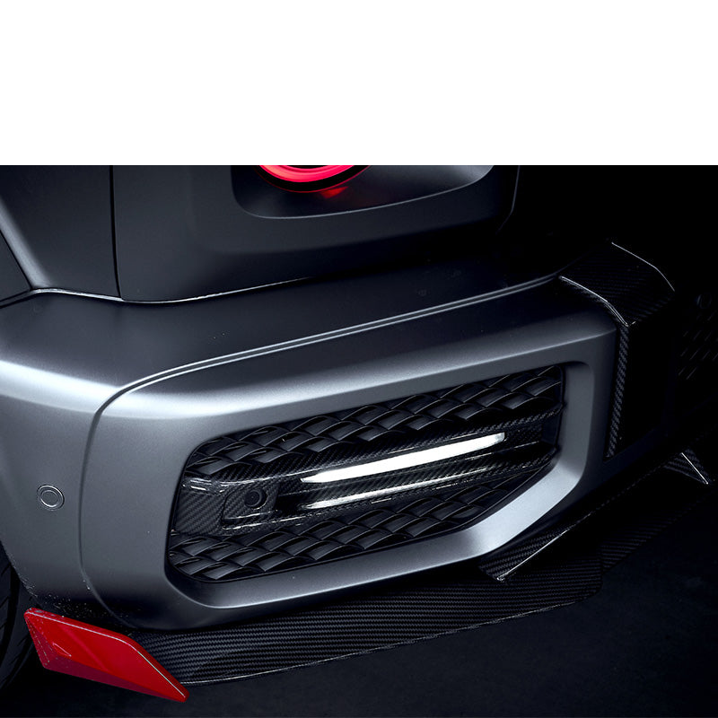 Carbon Fiber Front Bumper Fog Light Trim - 2019-2024 W464 G63