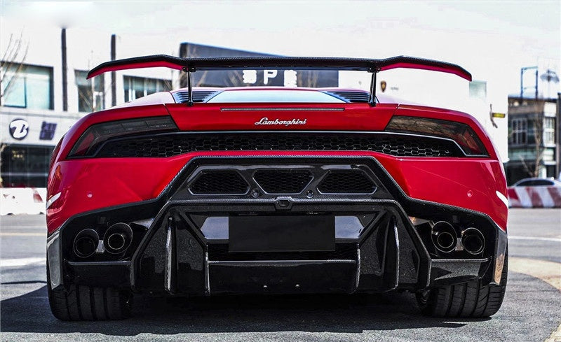 Carbon Fiber VRS Rear Bumper w/ Diffuser -  2014 to 2019 Lamborghini Huracan LP610-4
