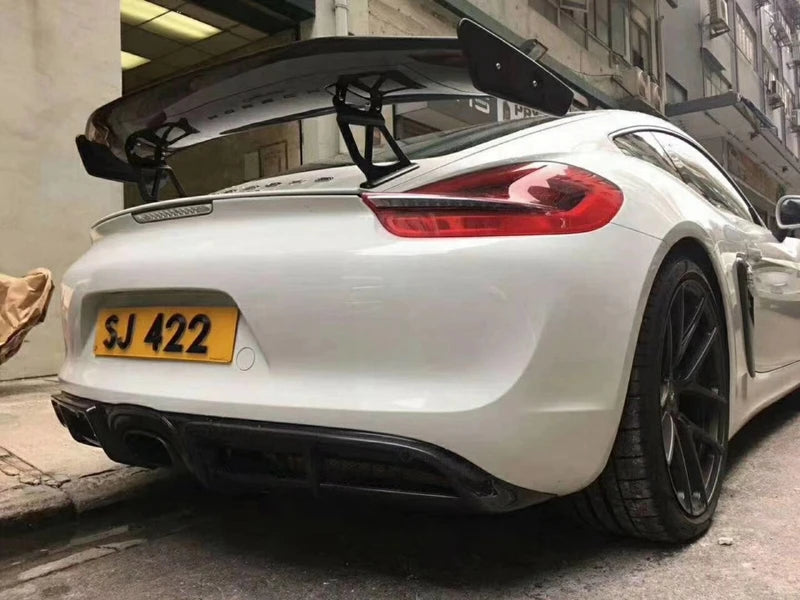 V2 Carbon Fiber Rear Wing - Porsche Cayman Boxster GT4 981 /718/987