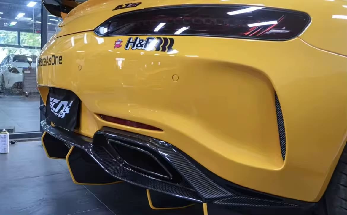 IMP Style Carbon Fiber Rear Bumper W/ Diffuser - Mercedes-Benz AMG GT GTC GTS