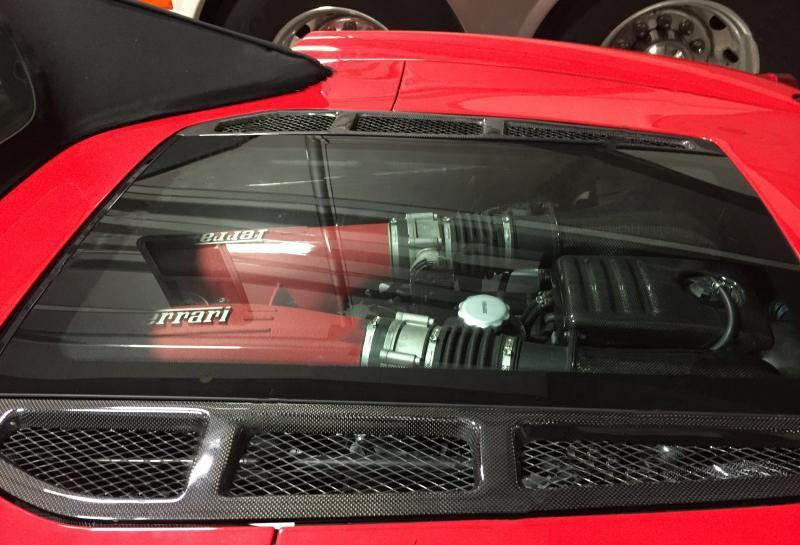 Full Carbon Fiber 2004 to 2009 Ferrari F430 Spider & 16M Rear Window Louvers for F430