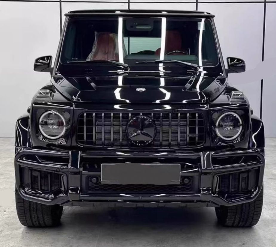 Gloss Black Front End Guard Bash Bar - Mercedes G wagon W465 W464 W463 G63