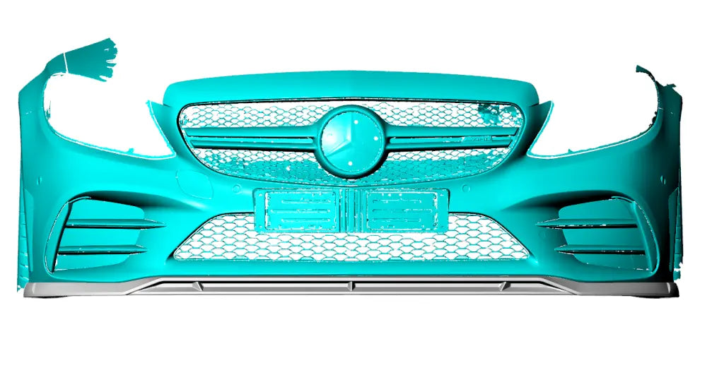 Carbon Fiber Front Bumper Lip V3 - Mercedes Benz C Class W206 C205 A205 C43 AMG 2019-2021