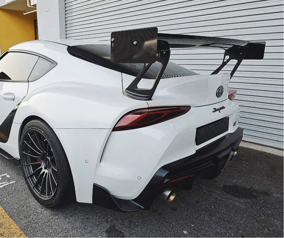 High Rise GT V Style Carbon Fiber Wing - Toyota GR Supra A90 A91 MK5