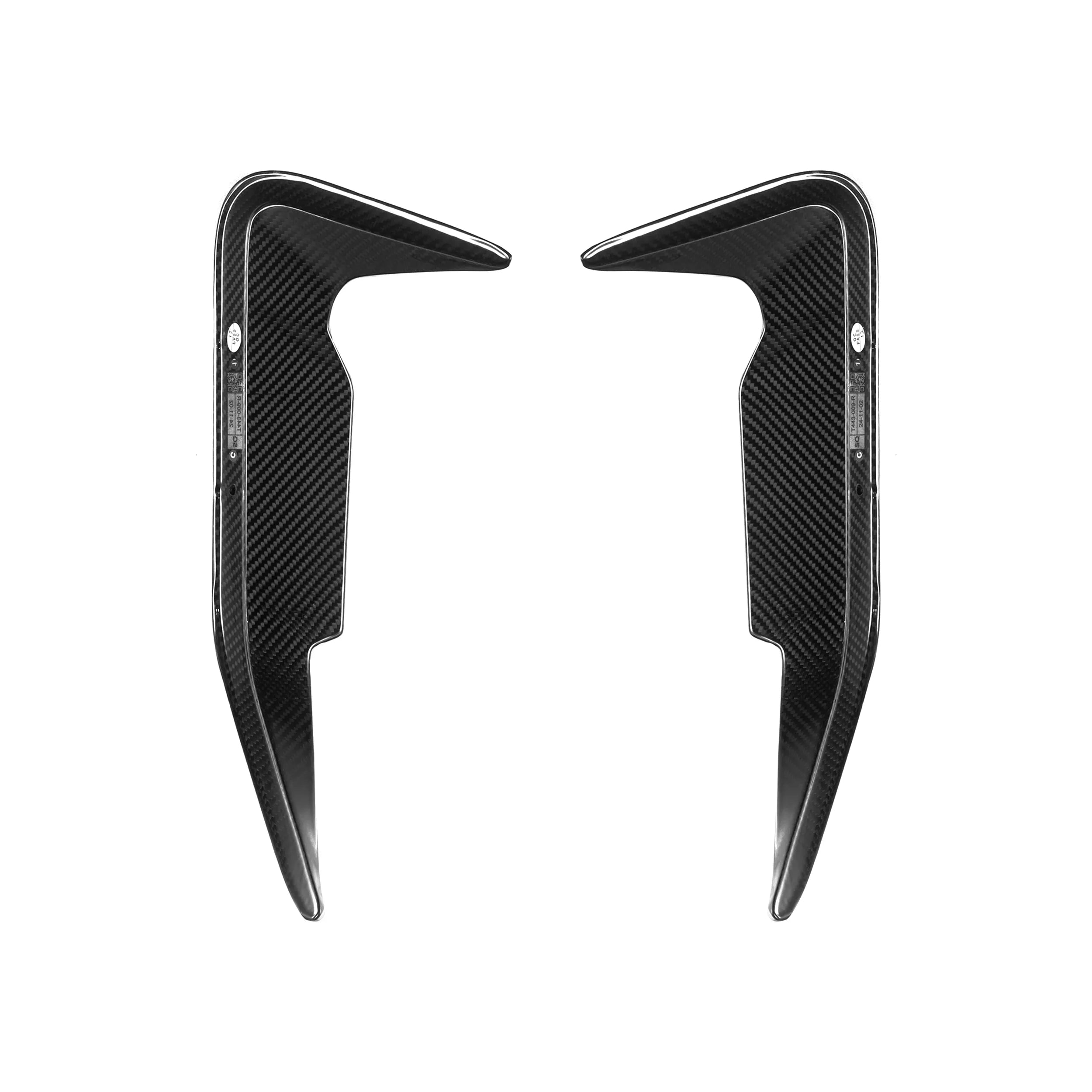 Prepreg Carbon Fiber Rear Bumper Canard Trim - BMW X5M F95 F95 LCI 2020+