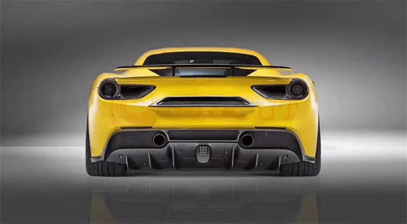 N style Carbon Fiber Rear Diffuser - Ferrari 488/ GTB / Spyder