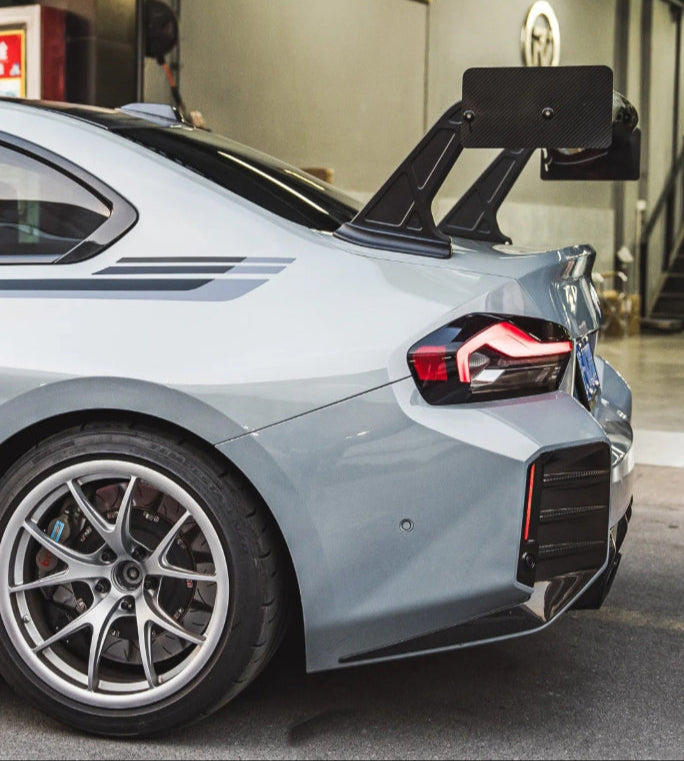 Prepreg Carbon Fiber V Style Rear Track Big Wing - BMW M2 G87 M3 G80 M4 G82
