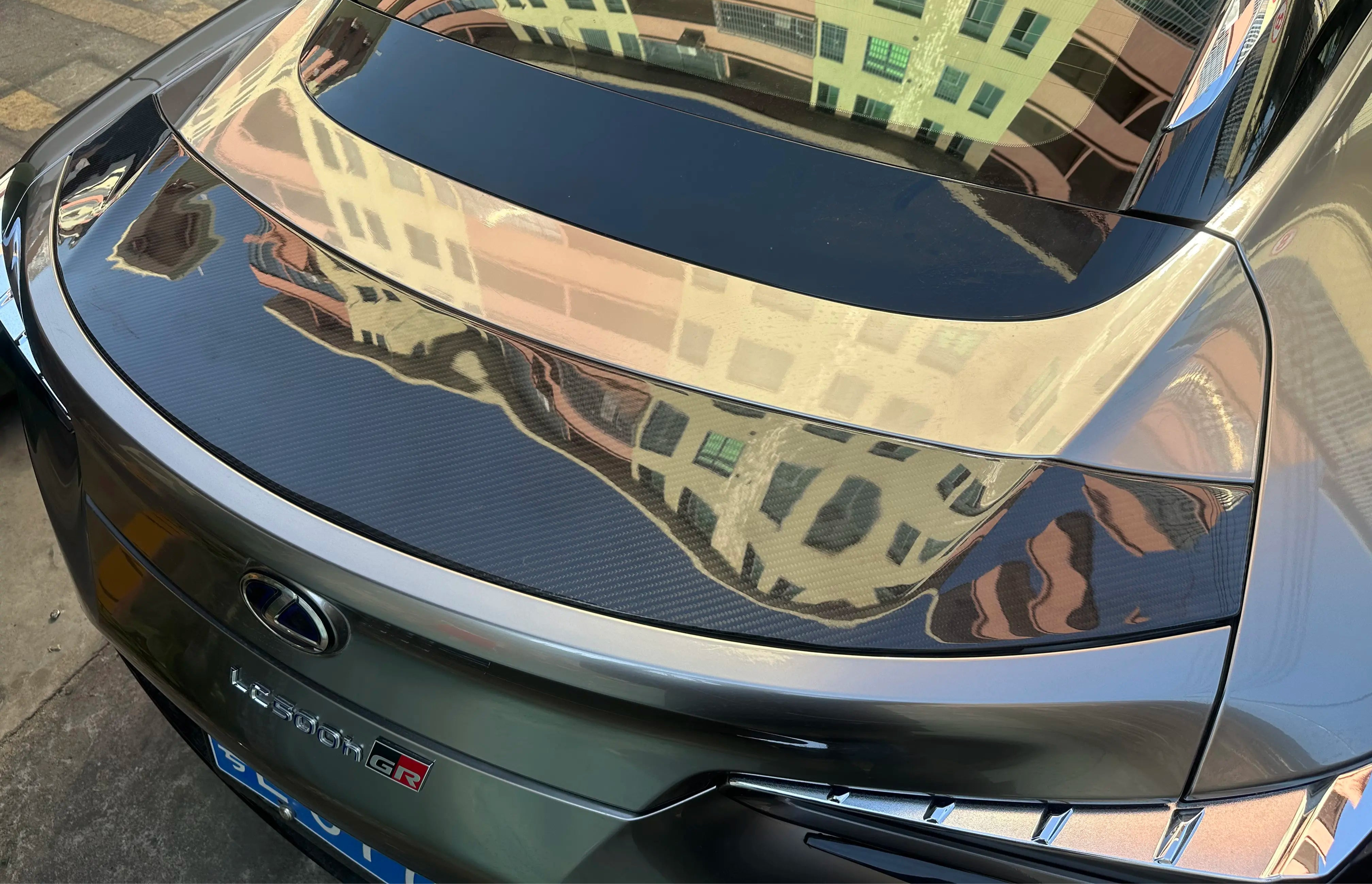 Prepreg Carbon Fiber Rear trunk trim Spoiler - Lexus LC500 LC500h