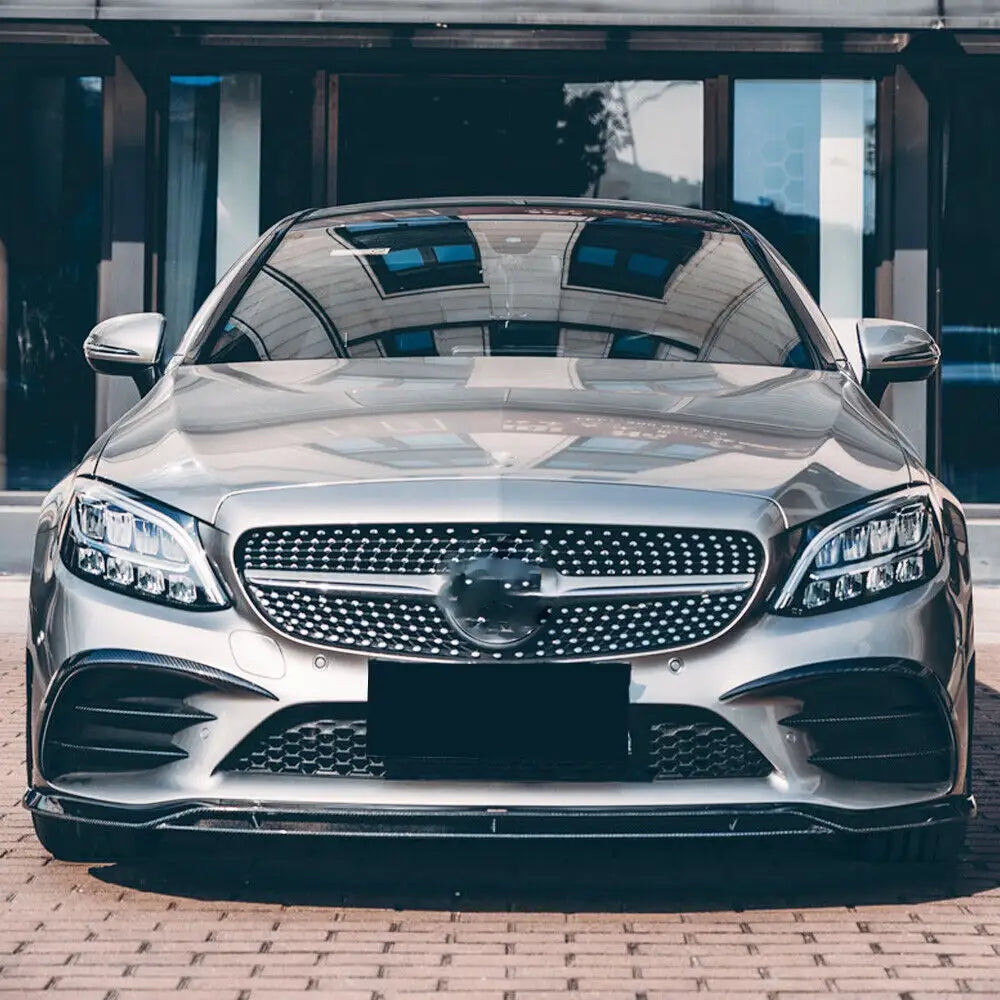 Carbon Fiber Front Bumper Fog Lamp vents- Mercedes Benz A205 C205 C43 AMG Sport 19-20