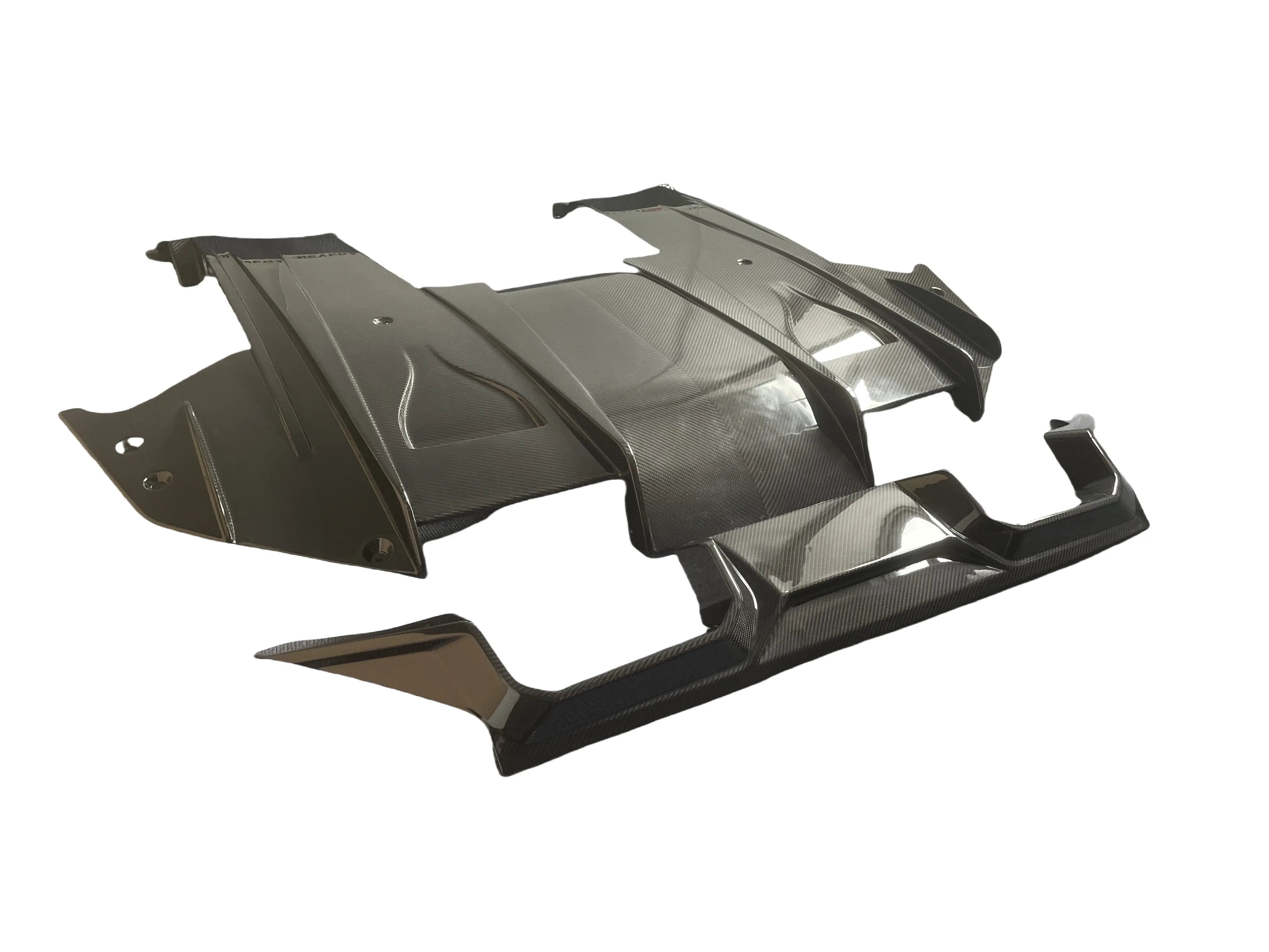 prepreg Carbon Fiber Rear Undertray Diffuser V2 - BMW G87 M2