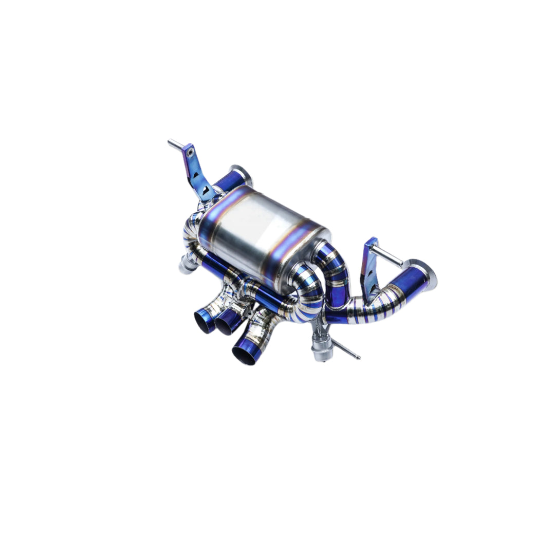 Titanium High Performance Valved Muffler Exhaust System - Lamborghini Aventador S LP740-4 6.5L V12