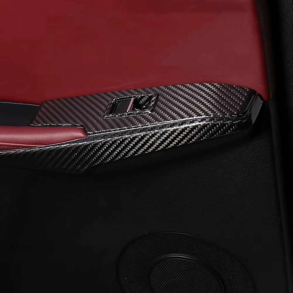 Carbon Fiber Interior Door Panel Trim Set - Lexus IS 300 350 IS250 200t 350F F Sport 2013-2019