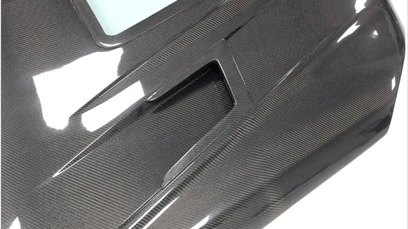 Carbon Fiber Hood W/ Transparent Window -  Mercedes Benz W205 C63 AMG