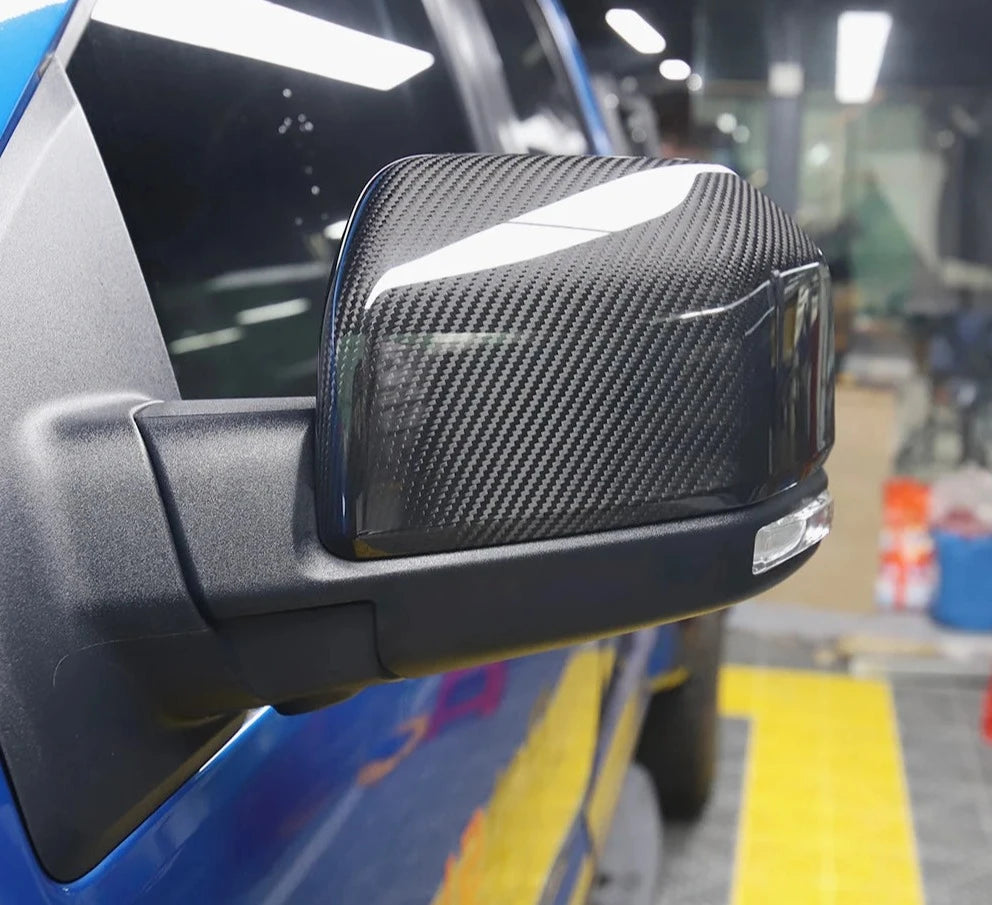 Carbon Fiber Mirror Caps - Ford F150 Raptor 2015-2020