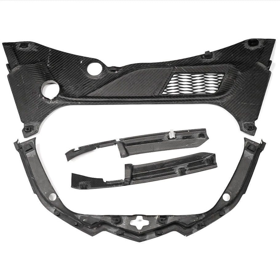 Dry Carbon Fiber Front Frunk Cover Trim Replacement - Corvette C8 Z06 Z51 Stingray