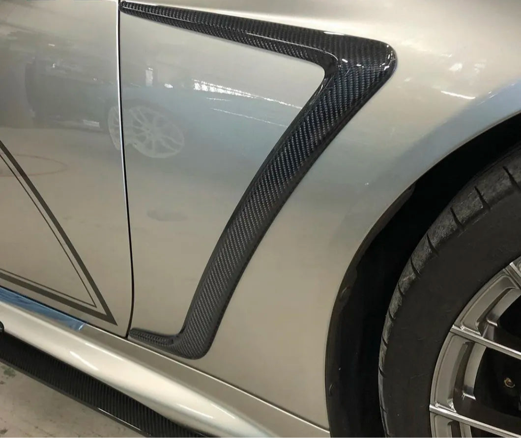 prepreg Carbon Fiber Side Fender Canards Trim - Lexus LC500 LC500H