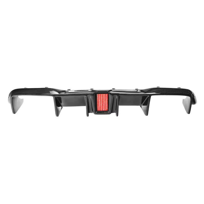 KHF Style Carbon Fiber Rear diffuser w/ Brake Light - BMW F87 M2