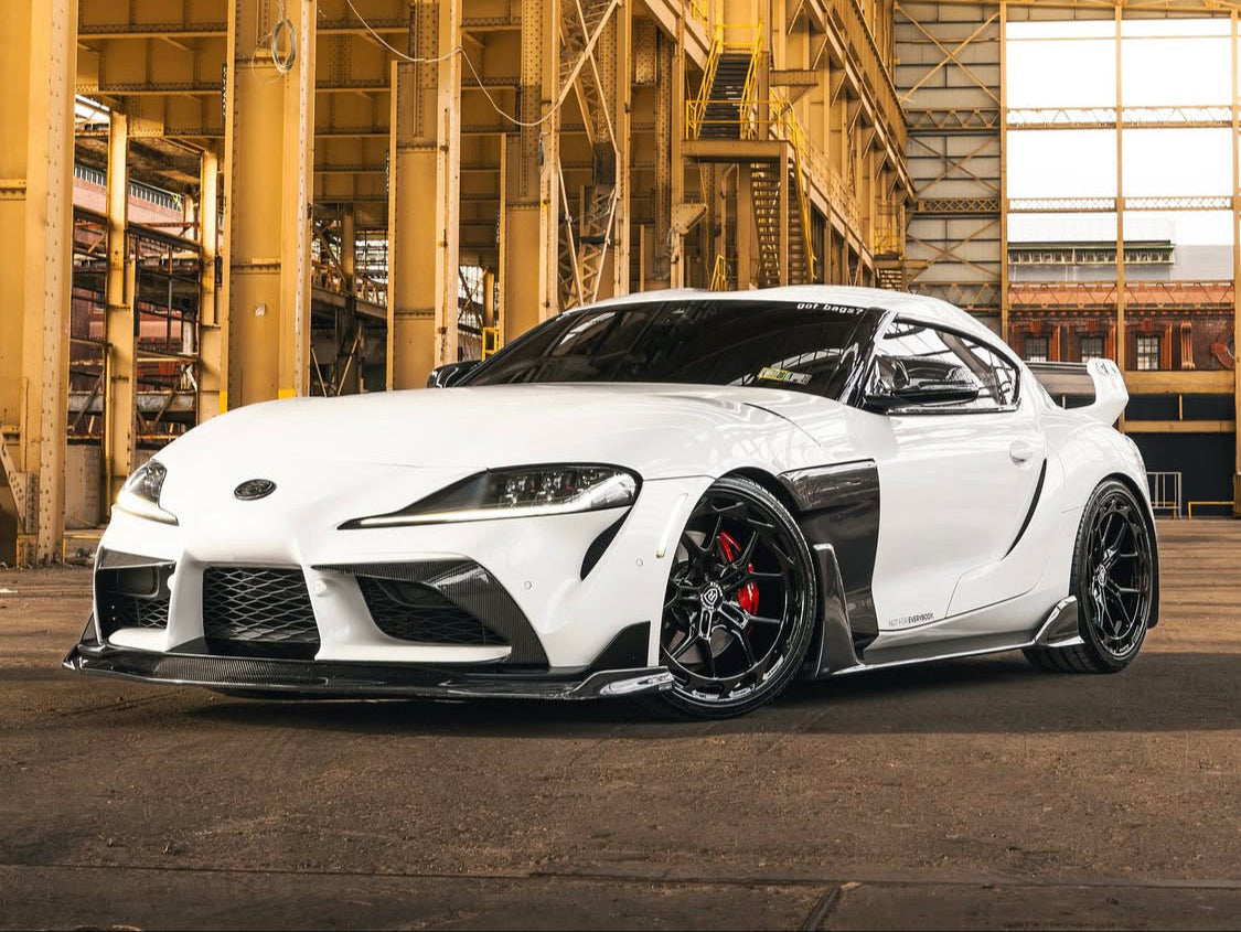 Prepreg Carbon Fiber AD V2 Side Skirts – For Toyota Supra A90/A91 Mk5 (2020+)