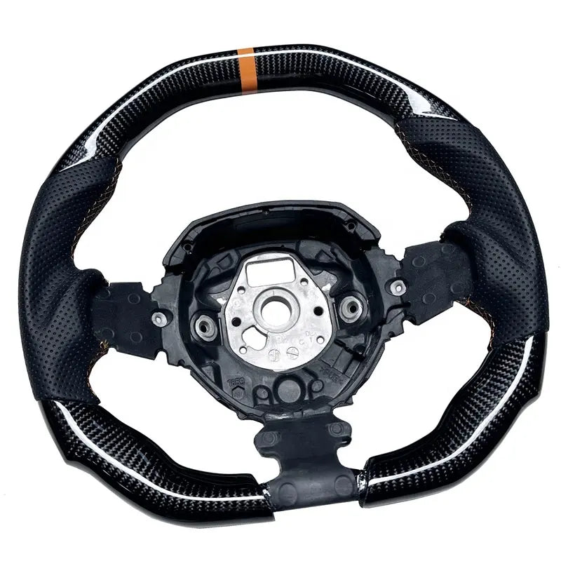 Carbon Fiber Steering Wheel w/ Orange Accents -  Lamborghini Aventador LP700 LP720 Aventador S LP740 LP750SV LP770 SVJ