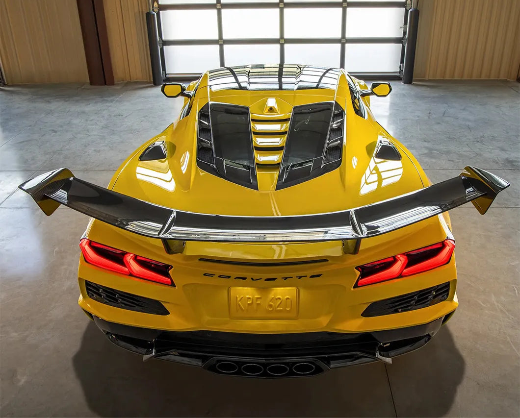 Prepreg Carbon Fiber ZR1 Style Rear Wing - Chevrolet Corvette C8