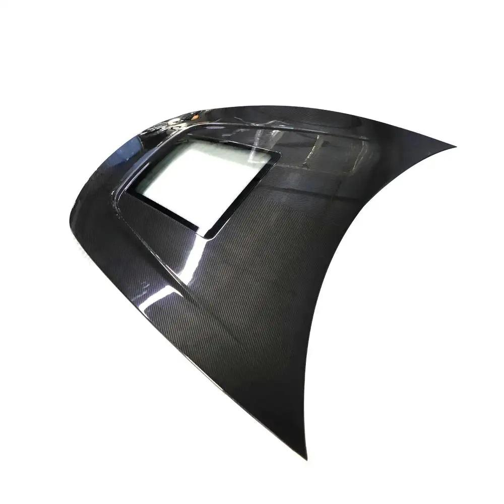 Carbon Fiber Hood w/ Transparent Window -  2024+ Tesla Model 3
