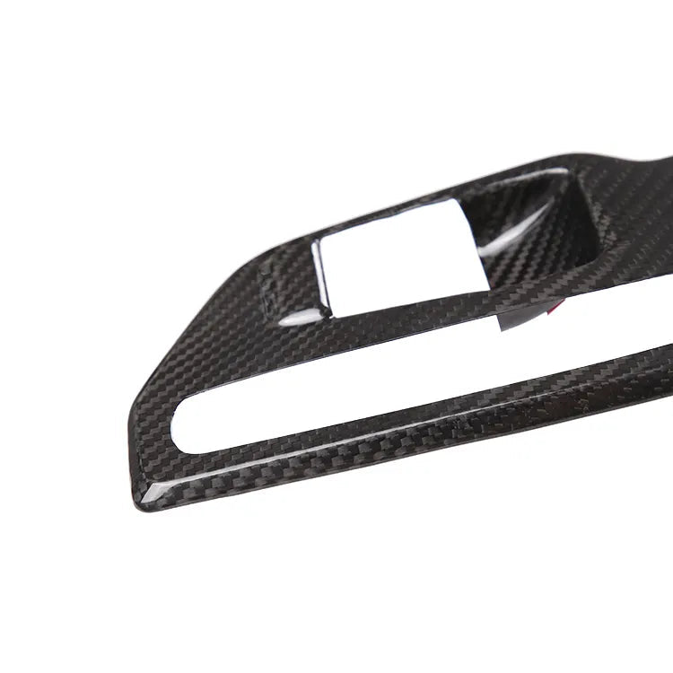 Carbon Fiber Center Control Gear Shift Button Panel Cover - Toyota GR Supra A90 2019+