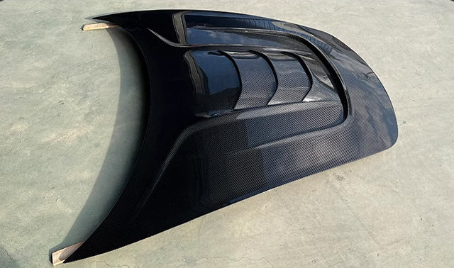 Carbon Fiber TK Style Front Bonnet Lid - Porsche 718 Cayman Boxster