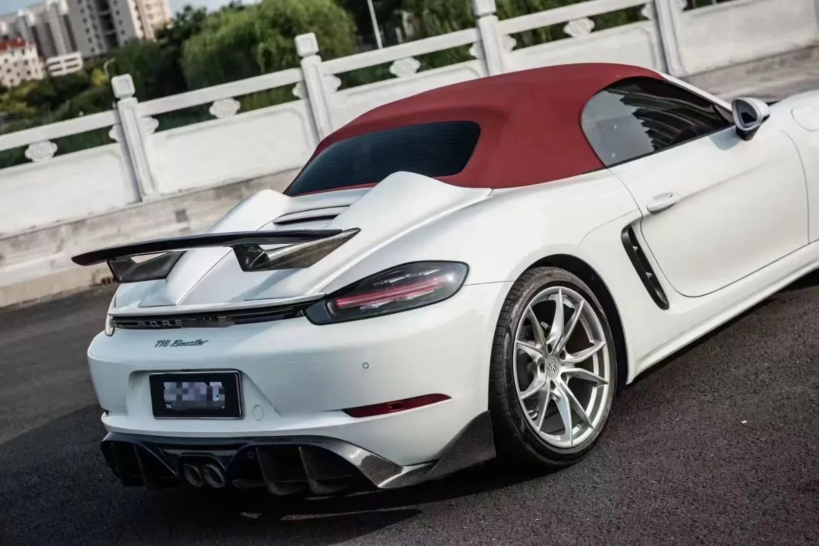 Carbon Fiber Rear Spider Wing - Porsche 718 981