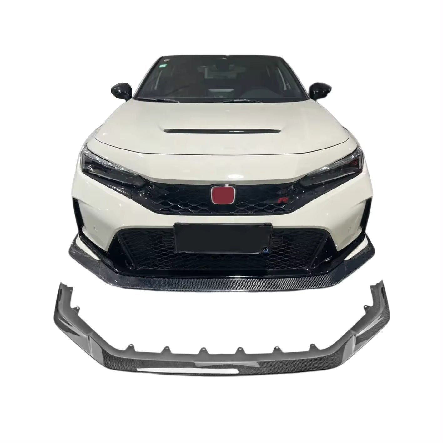 VA Style Carbon Fiber Front Lip - Honda Civic Fl5 Type R