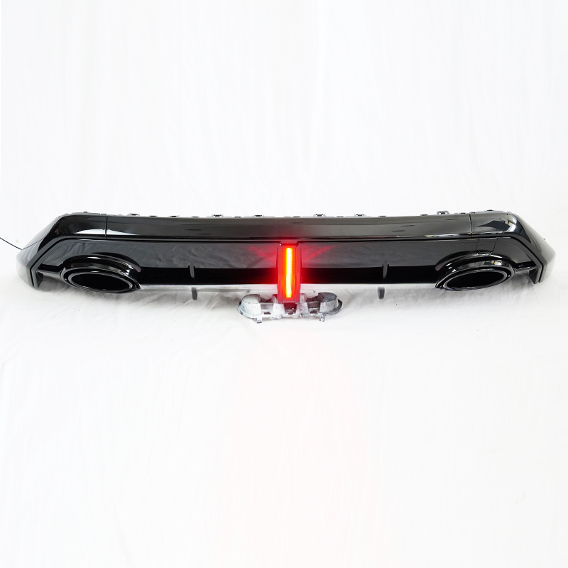 Gloss Black RS3 Style Rear diffuser w/ LED - Aud A3 S3 Sedan 8Y