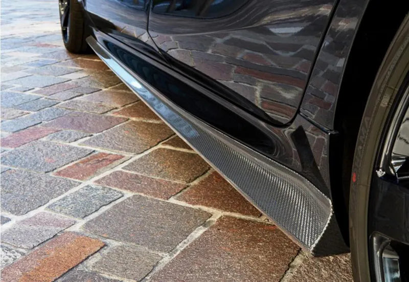 3D Style Carbon Fiber Side Skirts Extensions - BMW 8 SERIES G15 G16 / M8