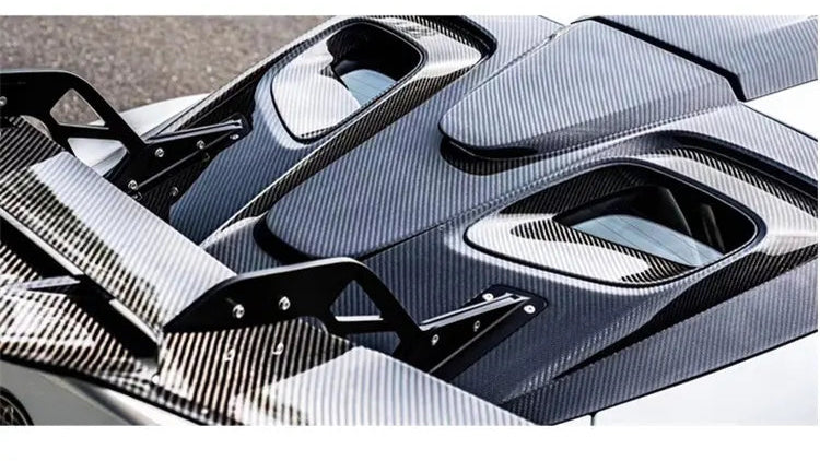 Carbon Fiber RC Style Rear Wing w/ Rear Vented Window Cover - toyota Supra MK5