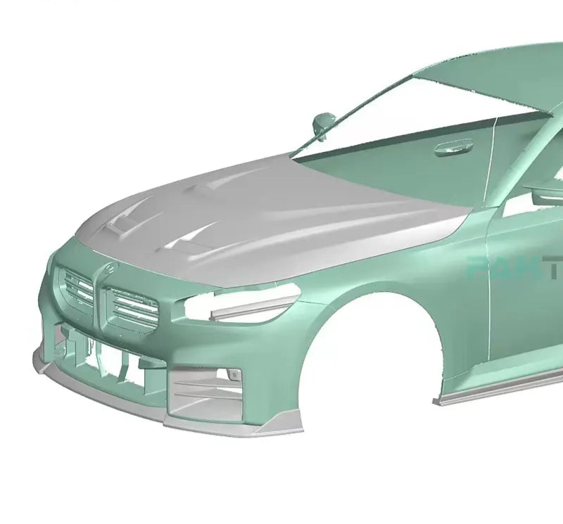 Prepreg Carbon Fiber Paktech Engine Vented Hood - BMW M2 G87