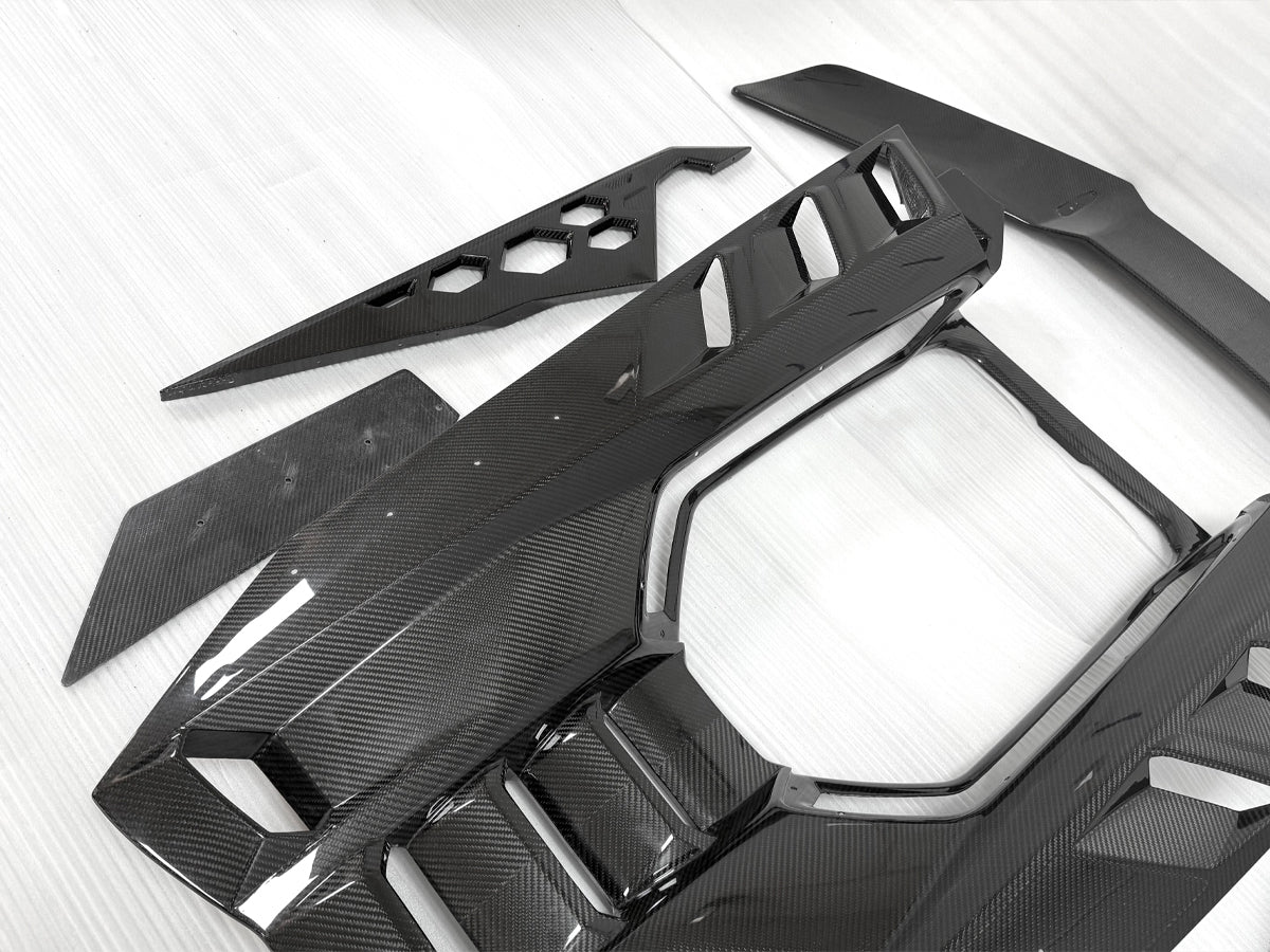 Carbon Fiber DK Style Rear Engine Cover Wing - Lamborghini Revuelto