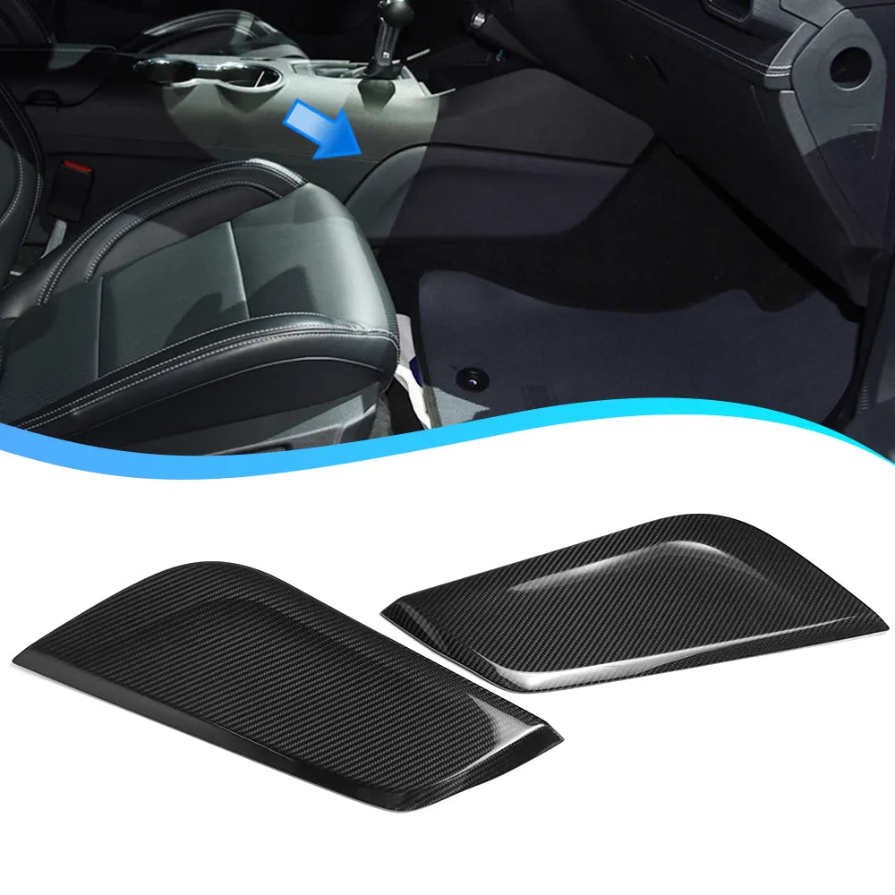 Carbon Fiber Center Console Side Panel Cover - Ford Mustang S650 GT Dark Horse Ecoboost 2024+