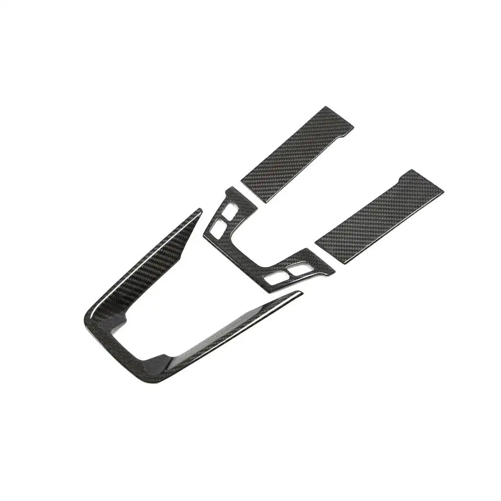 Prepreg Carbon Fiber Interior Center Console Trim Kit - Porsche Carrera 4 4S/Turbo S/Carrera 4 GTS 4S/Targa GTS 4S Coupe 2-Door 2019-2022